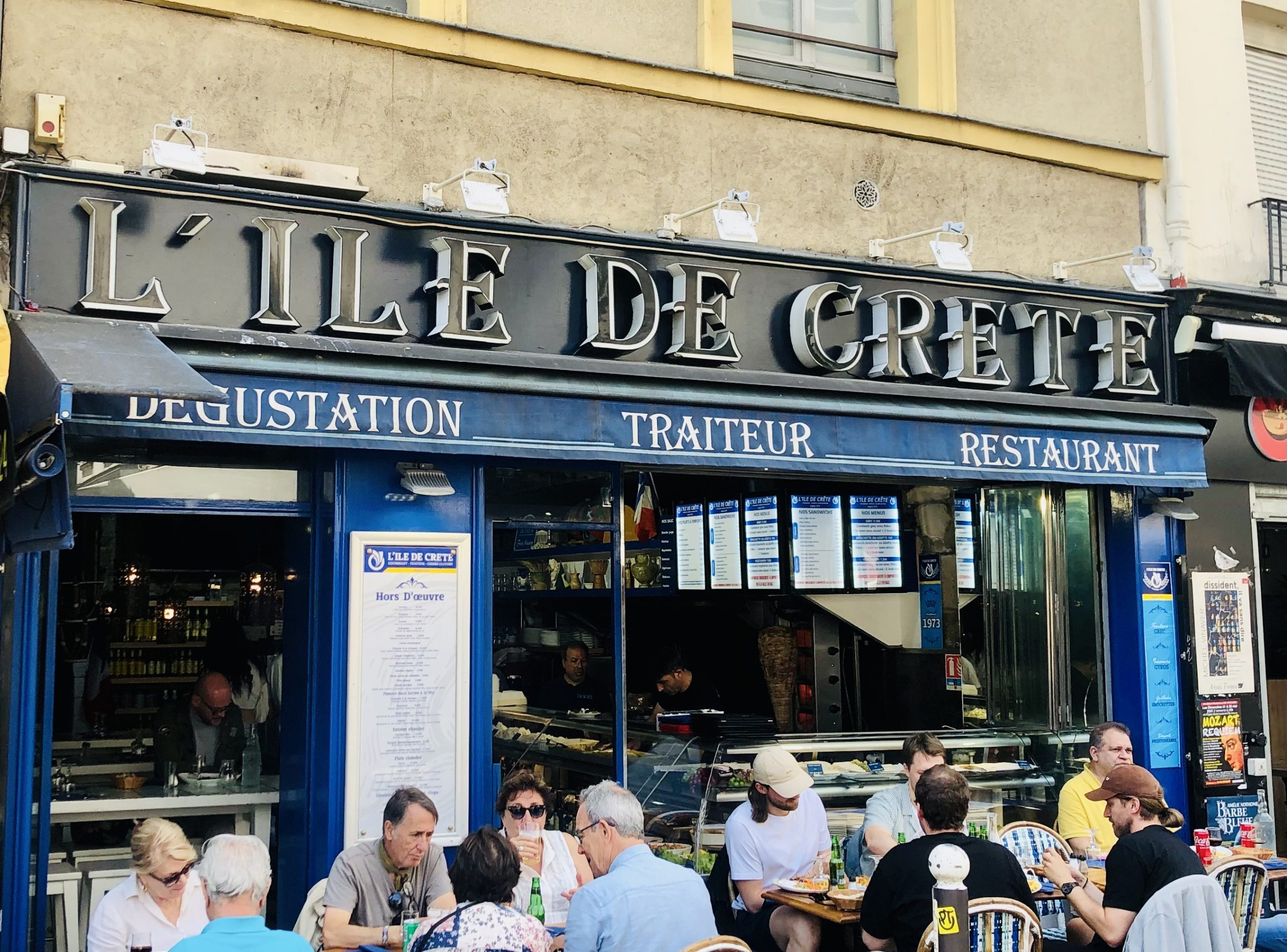 Enseigne lettres decoupees lumineuses restaurant