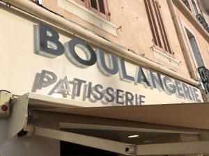 enseigne boulangerie lettres PVC
