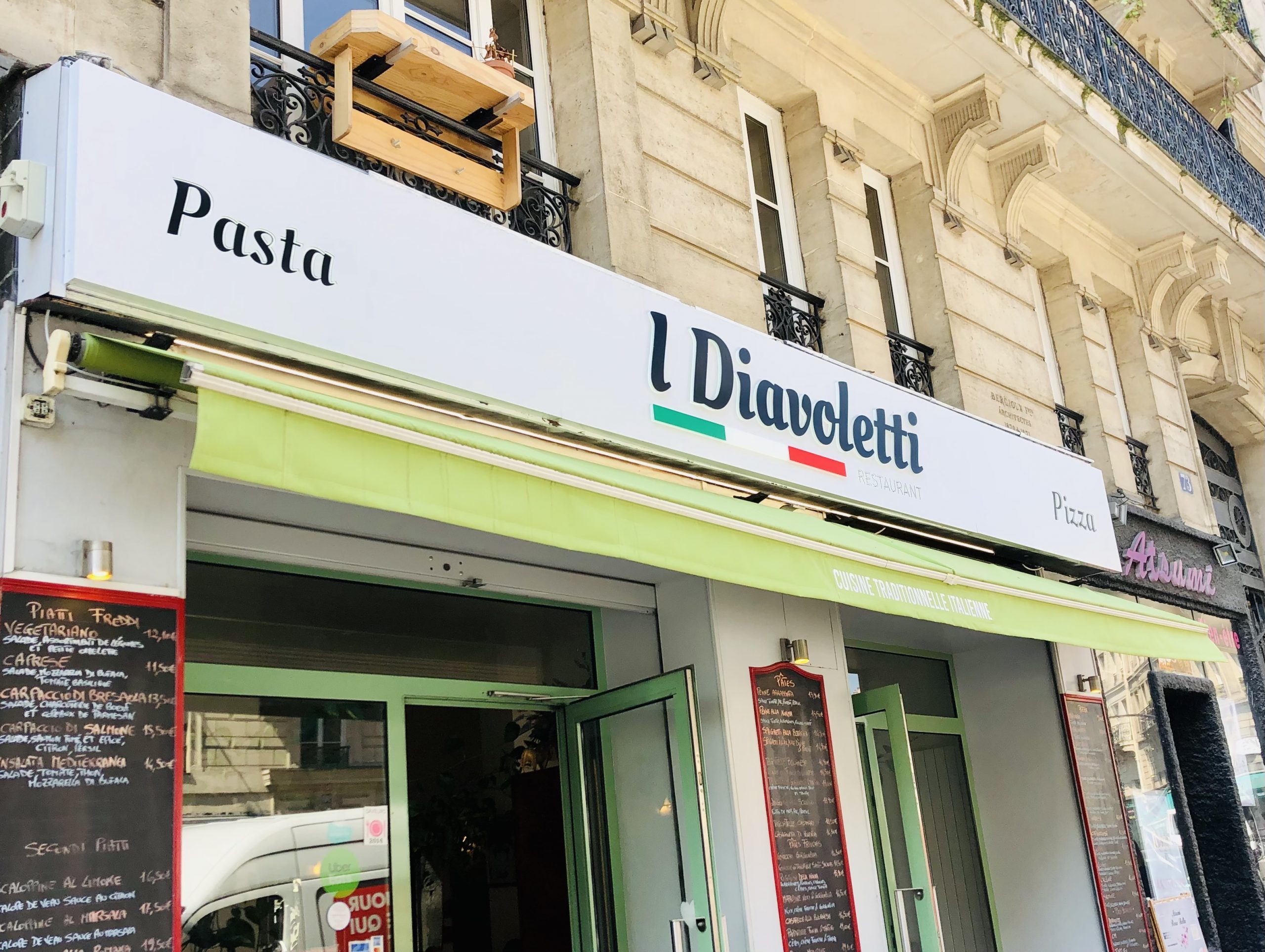 Enseigne magasin lumineux restaurant