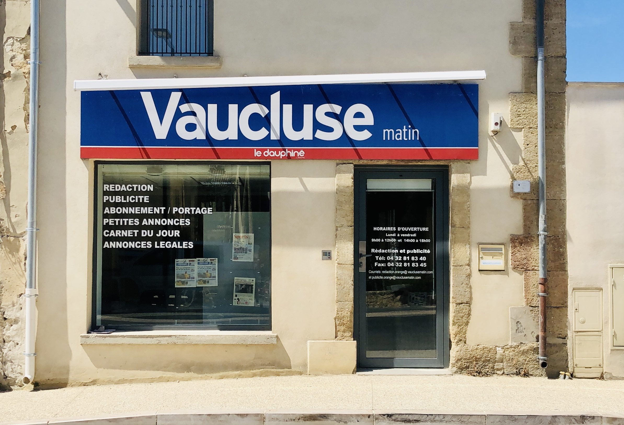 Façade Vaucluse Matin