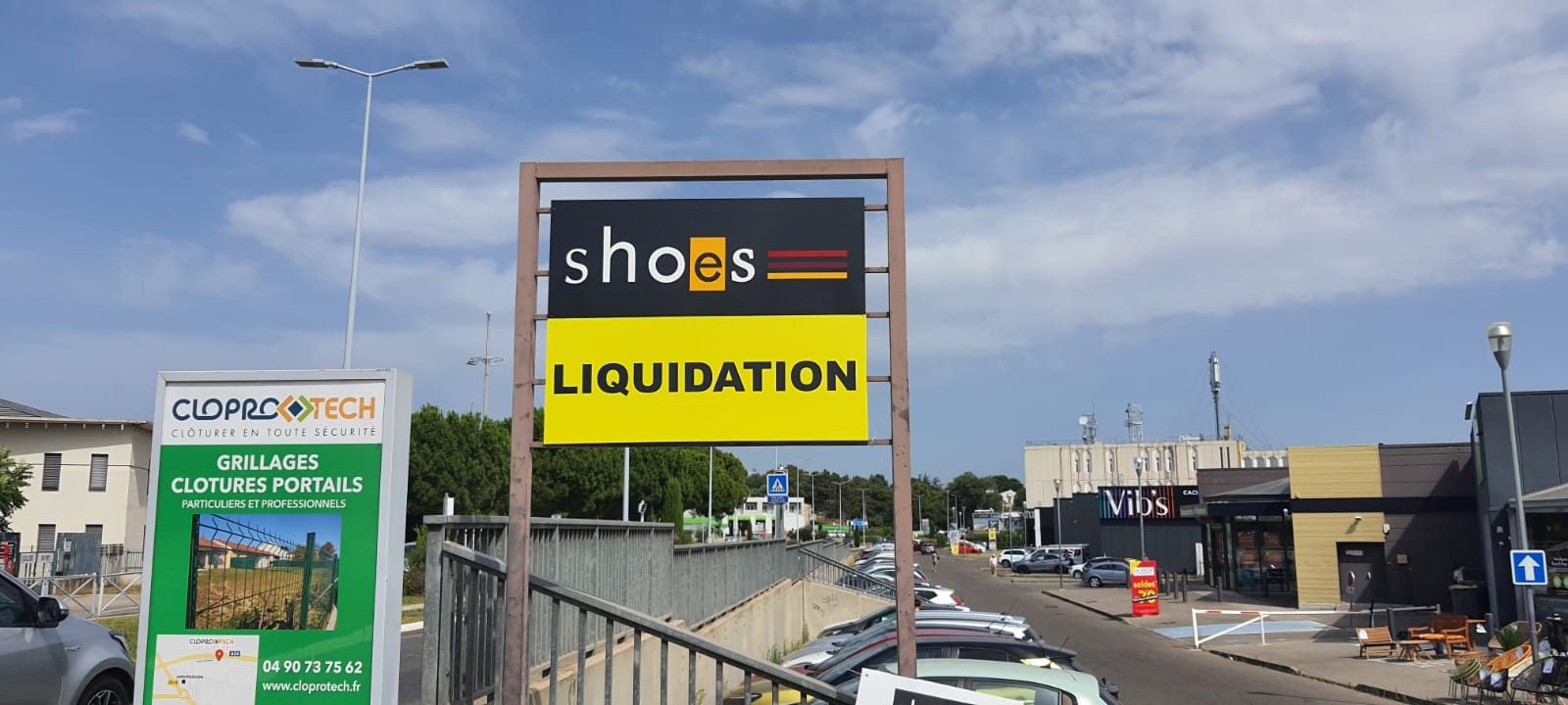 Enseigne pour liquidation