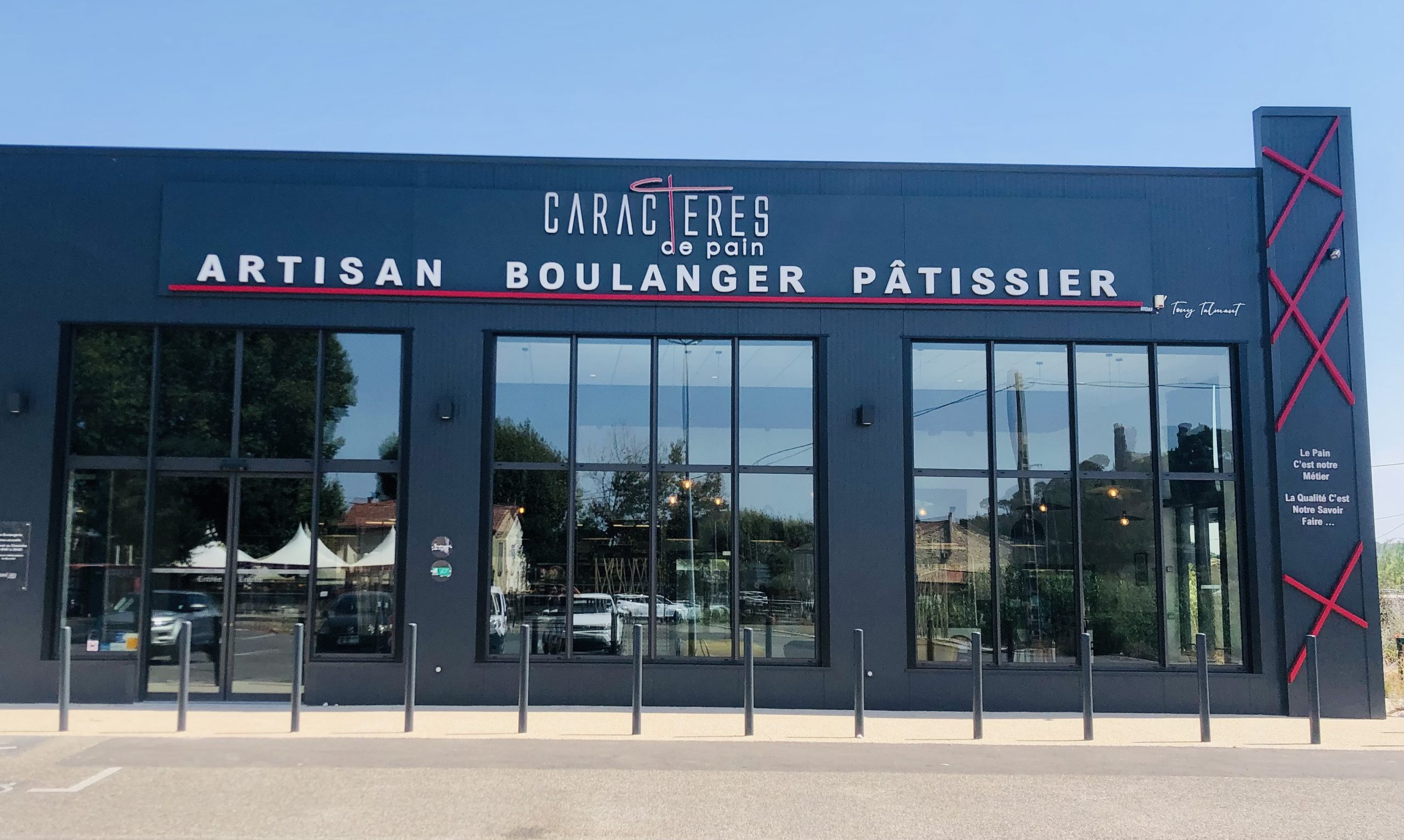 Enseigne eclairee boulangerie patiserie