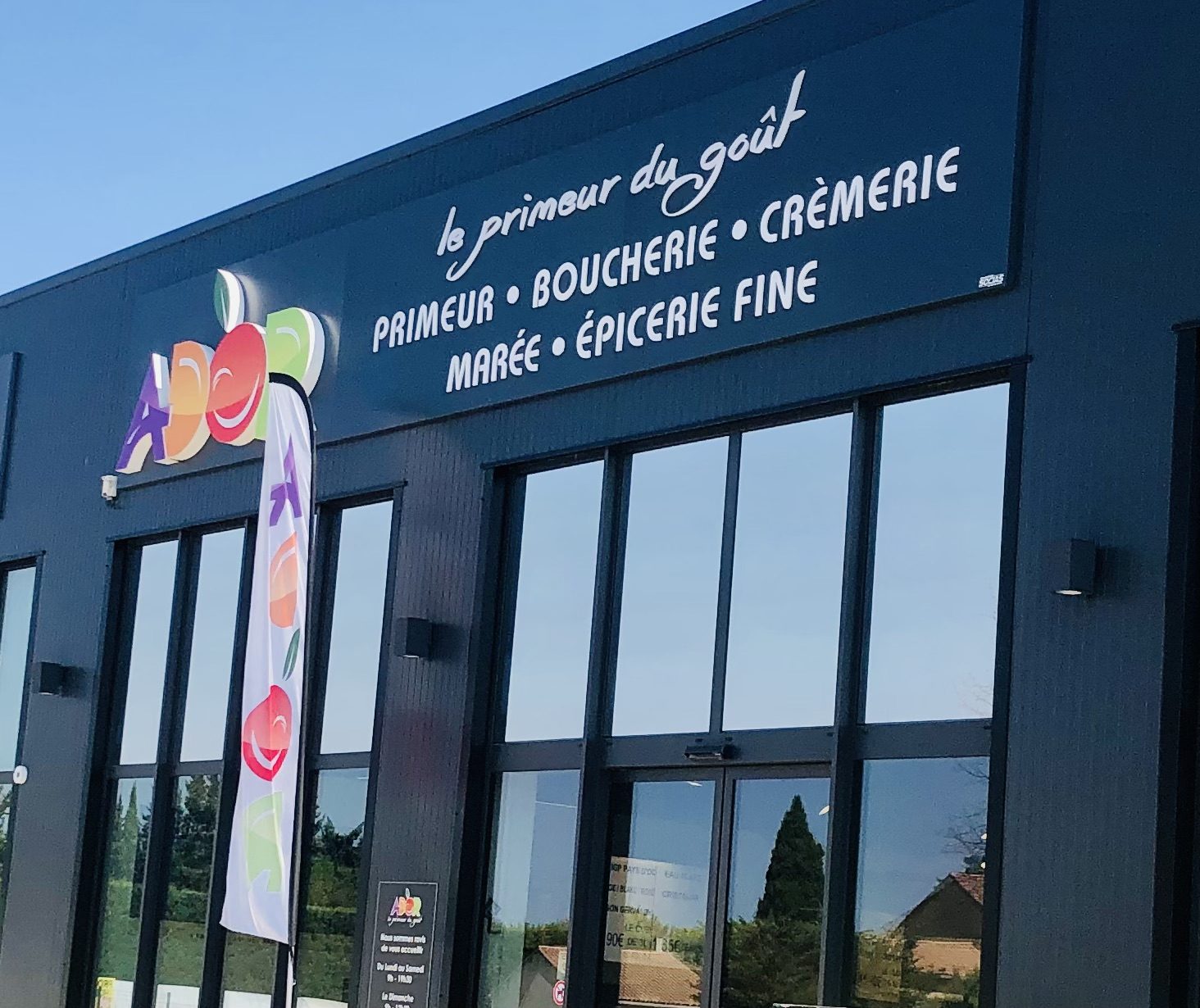 Désélectionner – enseigne drapeau lumineuse