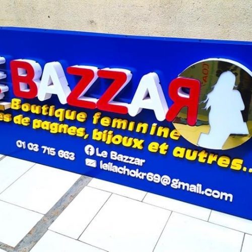 Enseignes Boîtiers Non Lumineuses avec Lettres Découpées : L'Elégance du Relief