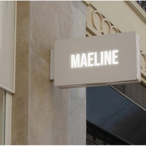 Enseigne lettres découpées lumineuses en relief