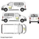 Plan de flocage Peugeot Expert Alpill Campus – Panneau directionnel pour entreprise : guider efficacement les clients