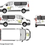 Plan de flocage Renault Trafic Alpill Campus – Panneau directionnel pour entreprise : guider efficacement les clients