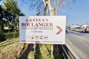 Enseigne panneau pour magasin