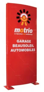 Totem rouge « motrio » pour Garage Beausoleil Automobiles