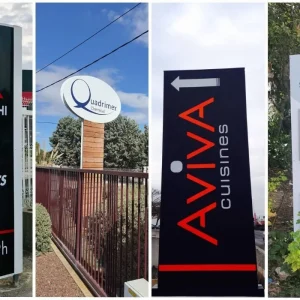 totem lumineux signalétique professionnelle CHATEAURENARD Découvrez nos Totems extérieurs signalétiques