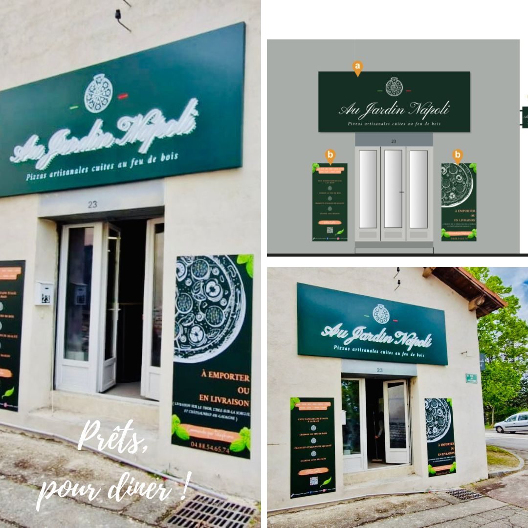 Enseigne caisson lumineux avec lettres PVC lumineuses montage – exemple de réalisation d’enseigne