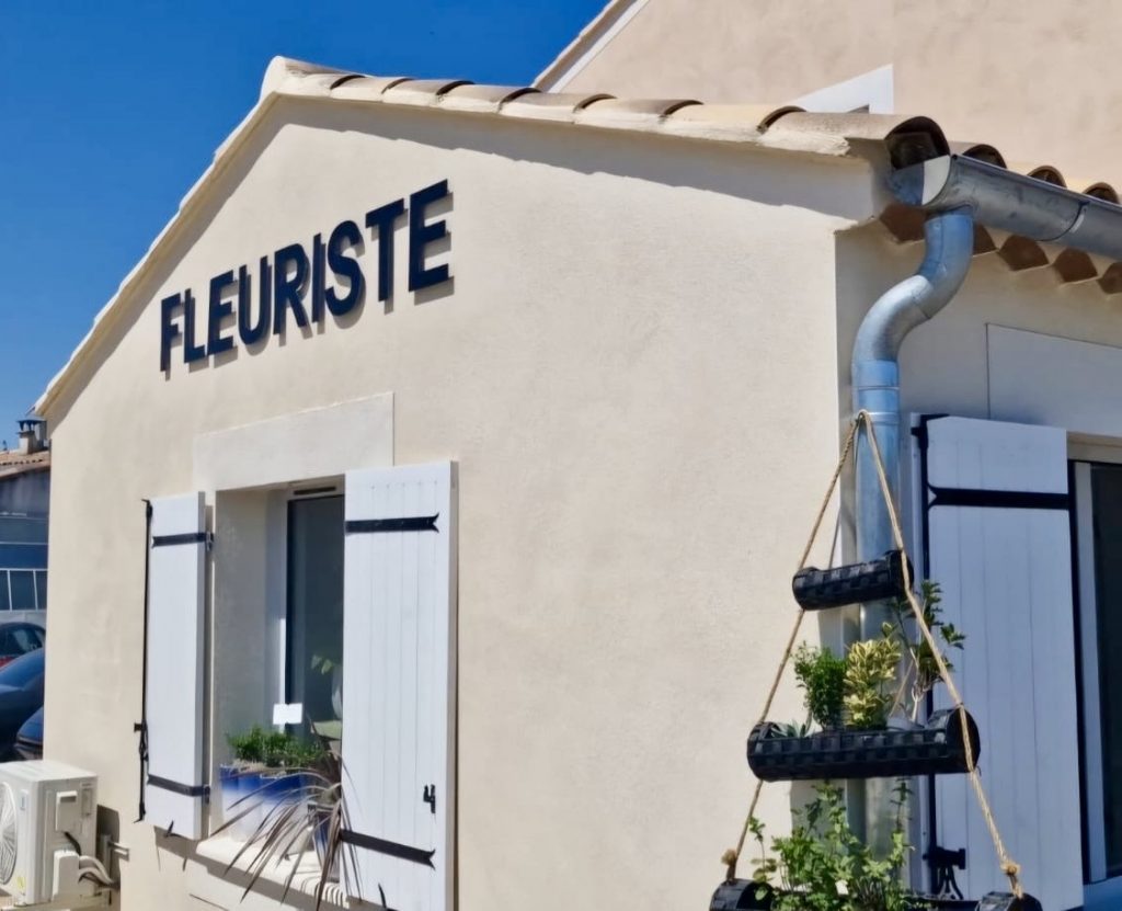 Enseigne lettres dibond