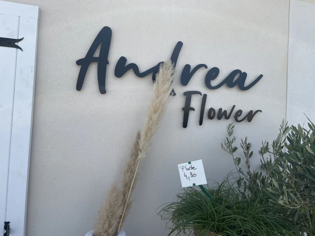 Enseigne pour fleuriste à Marseille