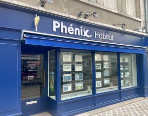 enseigne lettres decoupées dibond