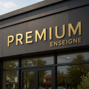 enseigne dibond or