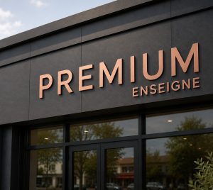 enseigne dibond cuivre