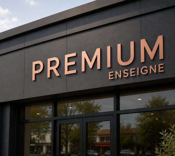 enseigne dibond cuivre