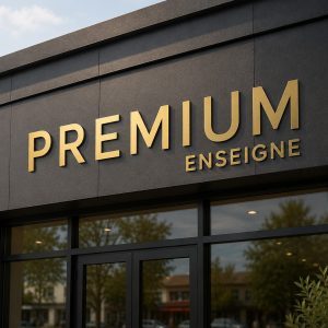 enseigne dibond or