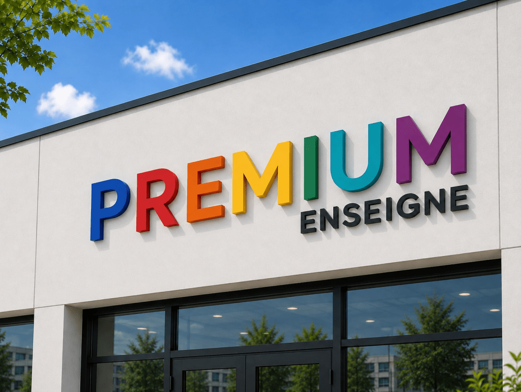 enseigne lettres PVC laquage