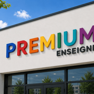 Lettres découpées PVC laquées
