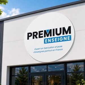 enseigne tole tablette ronde adheifs