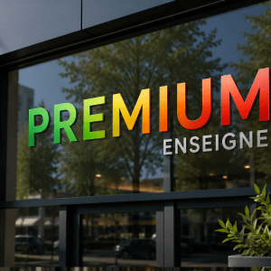 Lettres Alu type dibond avec adhésif