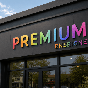 Lettres Alu type dibond avec adhésif