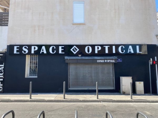 enseigne lumineuse design Espace Optical
