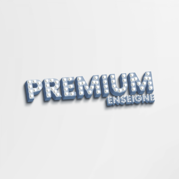 Enseigne lumineuses avec ampoules