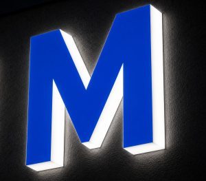 Exemple de Lettres rétro-éclairées