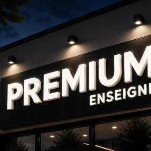 enseigne éclairage spots 2