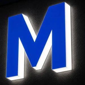 enseign elettres plexi face OPAQUES M 1
