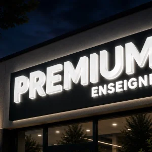 lettres bloc led full éclairage