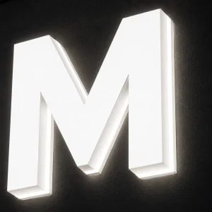 lettres bloc led full éclairage